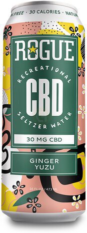 Rogue Cbd Ginger Yuzu 30mg Seltzer Non Alcoholic