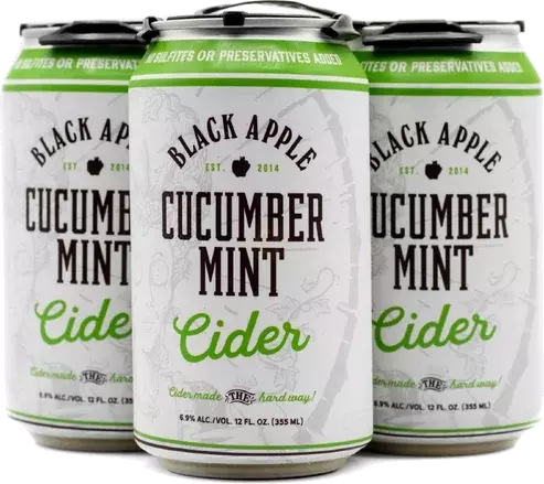 Black Apple Crossing Cucumber Mint Cider Cans