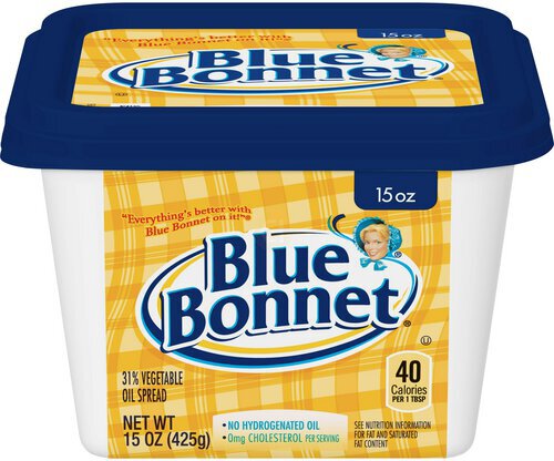 Blue Bonnet Margarine Tub