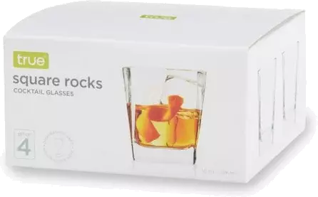True Brand Square Rocks Cocktail Glasses