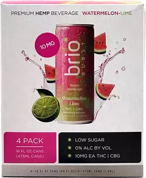 BRIO WTRMLN LIME 10MG THC 16OZ