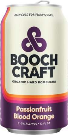 Boochcraft Passionfruit Blood Orange Hard Kombucha Abv