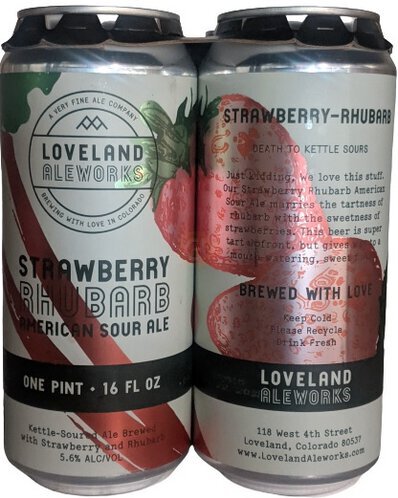 Loveland Ale Works Strawberry Rhubarb Sour 4cn