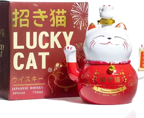 Maneki Neko Lucky Cat Japanese Whiskey