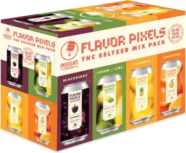 Insight Brewing Flavor Pixels Mg Mix Pack Thc Seltzer 12 Pk