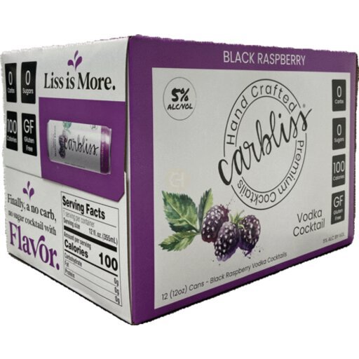 Carbliss Black Raspberry Cocktail 12OZ - Top Ten Liquors