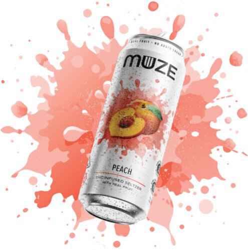 Muze Peach Thc Seltzer