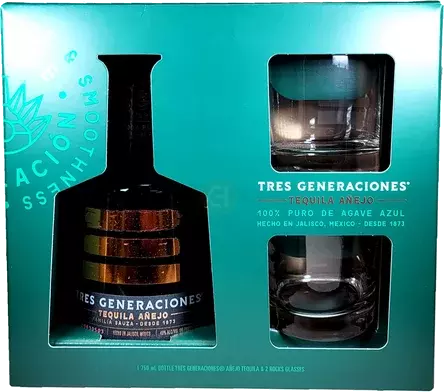 Tres Generaciones Tequila Anejo Gift Set
