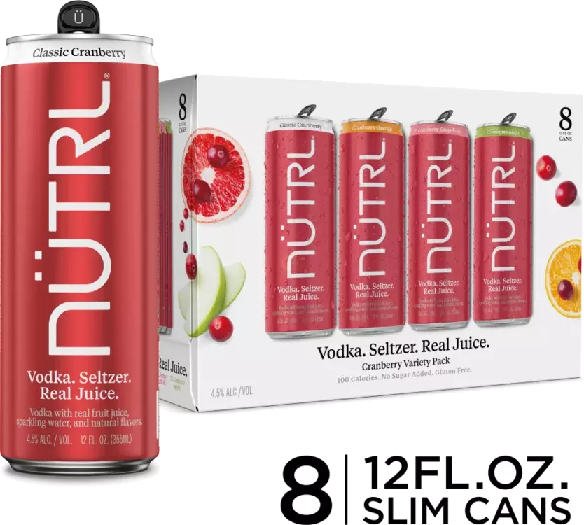 Nutrl Cranberry Seltzer Variety Pack - Frugal MacDoogal