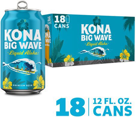 Kona Big Wave Liquid Aloha Premium Beer 