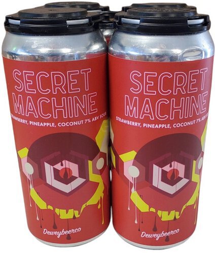 Dewey Beer Company Secret Machine Strawberry Pineapple Coconut