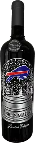 Mano's Bills Bills Mafia Snow Globe Buffalo Bills Etched California Cabernet Sauvignon Nv
