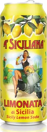 A Siciliana Lemon Sparkling Soda Single