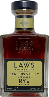 Laws San Luis Valley Straight Rye Whiskey