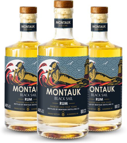 Montauk Distilling Co Black Sail Aged Rum