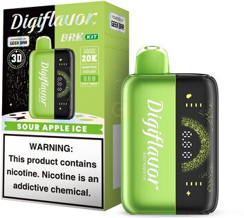 Sour Apple Ice Digi Flavor Brk 20k Pod