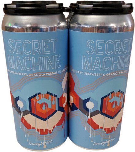 Dewey Secret Machine Blue Strawberry Granola Parfait