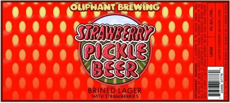 Oliphant Brewing Co Strawberry Pickle Beer