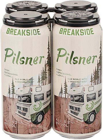Breaksiede Pilsner 4x16oz Ca
