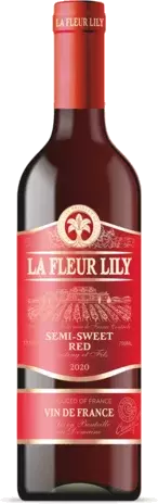 La Fleur Lily Semi Sweet Bergerac Vin De France Red Wine