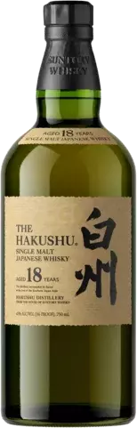 Hakushu 18 Year Old Single Malt Japanese Whisky