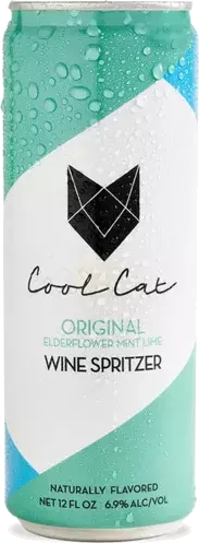 Cool Cat Original Elderflower Mint Lime Wine Spritz Can