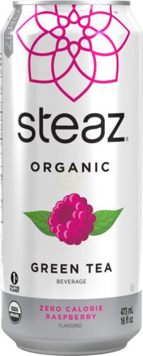 Steaz Organic Iced Tea Raspberry Zero