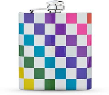 Rainbow Check Flask