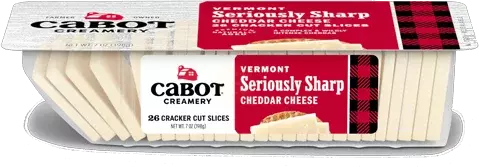 Cabot Seriously Sharp White Cheddar Cracker Cut