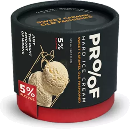 Proof Hard Ice Cream Sweet Caramel Old Fashioned