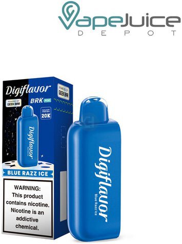 Blue Razz Ice Digi Flavor Brk 20k Pod