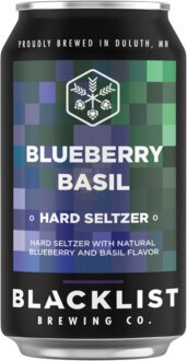 Blacklist Brewing Blueberry Basil Hard Seltzer