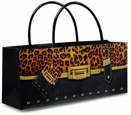 Wrap Art Gift Bag Purse Bag Leopard