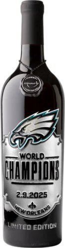 Pre Sell Manos Eagle's Champion Silver Plaque Etched Cabernet Sauvignon