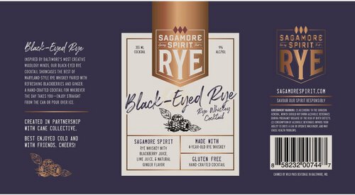 Sagamore Rye Black Eyed RTD Cocktail Cans