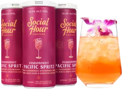 Social Hour Cocktails Passionfruit Pacific Spritz