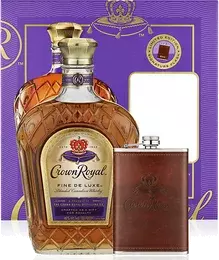 Crown Royal Canadian Whisky Fine Deluxe w/ flask 750ML