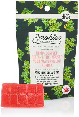 Smokiez Sour Wtrmln Thc Gummies 10pc