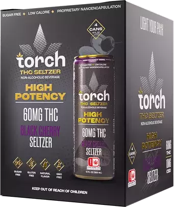 Torch High Potency 60mg Thc Black Cherry Seltzer