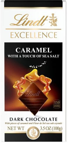 Lindt Excellence Caramel With A Touch Of Sea Salt Dark Chocolate
