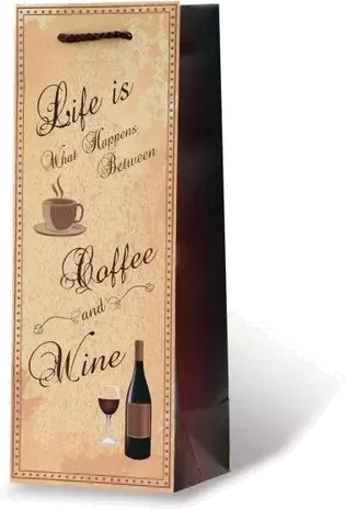 Wrap Art Gift Bag Coffee & Wine
