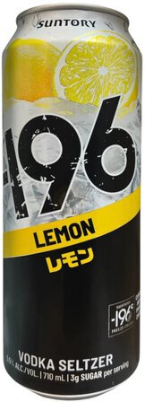 Suntory 196 Lemon Vodka Seltzer