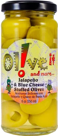 Olive It And More Jalapeno Blue Cheese Stuffed Olives