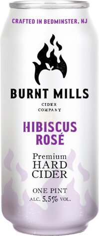 Burnt Mills Hibiscus Rose Cider 4 Pk Can