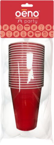 Oenophilia Party Cups Red 20 Ct