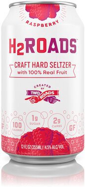 Two Roads H2roads Raspberry Craft Hard Seltzer