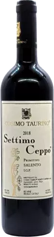 Taurino Primitivo Salento Rosso 7 Ceppo