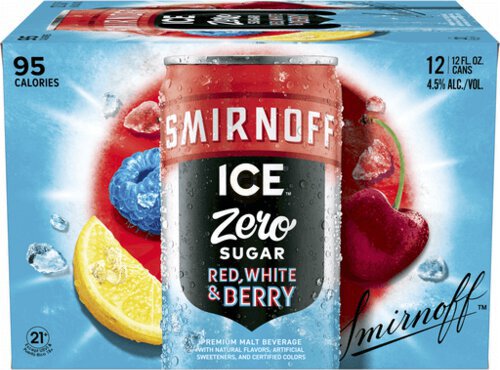 Smirnoff V Zero Sugar Red White Berry