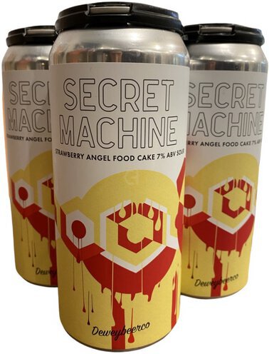 Dewey Secret Machine Strawberry Angel Food Cake 6/4/16oz Can