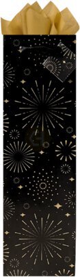 Gold Starburst Wine Bag